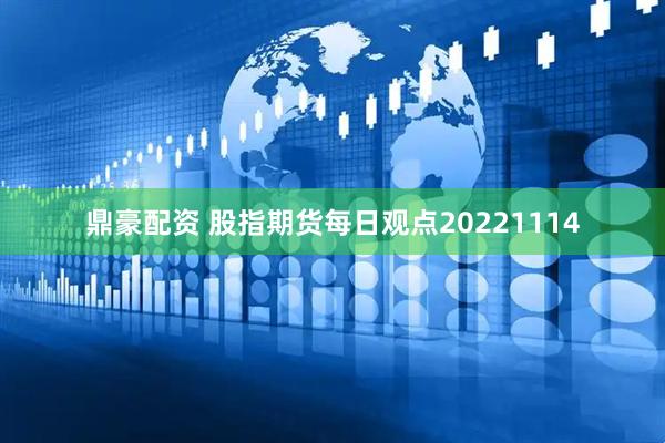 鼎豪配资 股指期货每日观点20221114