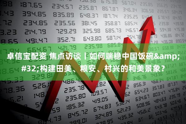 卓信宝配资 焦点访谈丨如何端稳中国饭碗&#32;构建田美、粮安、村兴的和美景象？