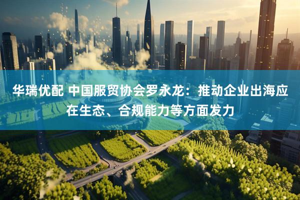 华瑞优配 中国服贸协会罗永龙：推动企业出海应在生态、合规能力等方面发力