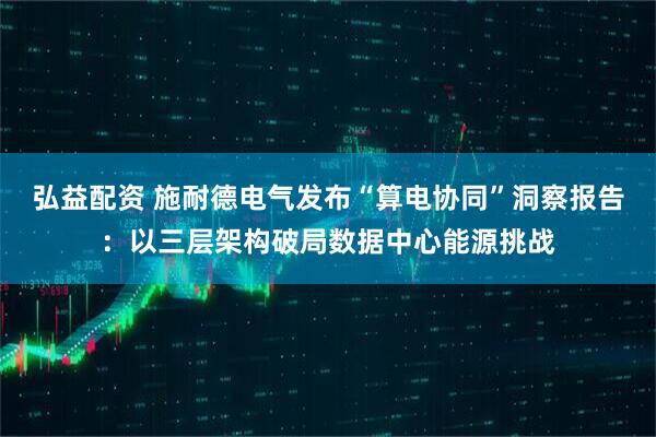 弘益配资 施耐德电气发布“算电协同”洞察报告：以三层架构破局数据中心能源挑战